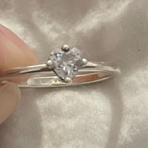 Dainty Sterling Silver Heart Ring
